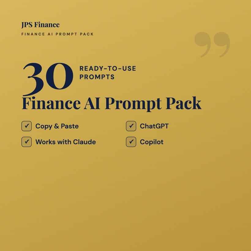 Finance AI Prompt Pack · cover